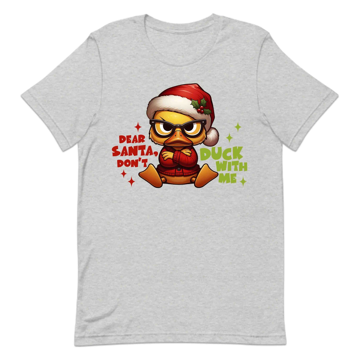 Dear Santa Don't Duck With Me Hilarious Christmas Sarcastic Xmas | PRODUCT CODE: DRSNOCKWMHL