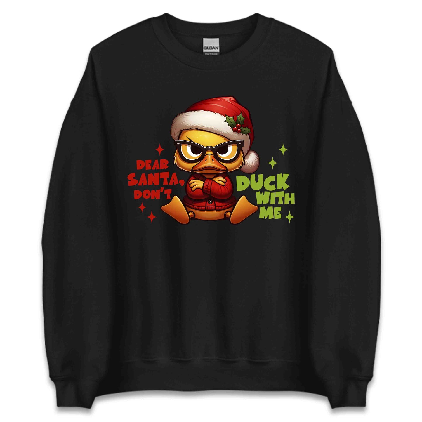 Dear Santa Don't Duck With Me Hilarious Christmas Sarcastic Xmas | PRODUCT CODE: DRSNOCKWMHL