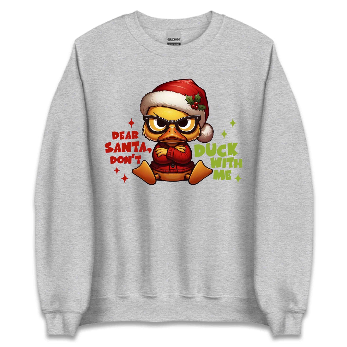 Dear Santa Don't Duck With Me Hilarious Christmas Sarcastic Xmas | PRODUCT CODE: DRSNOCKWMHL