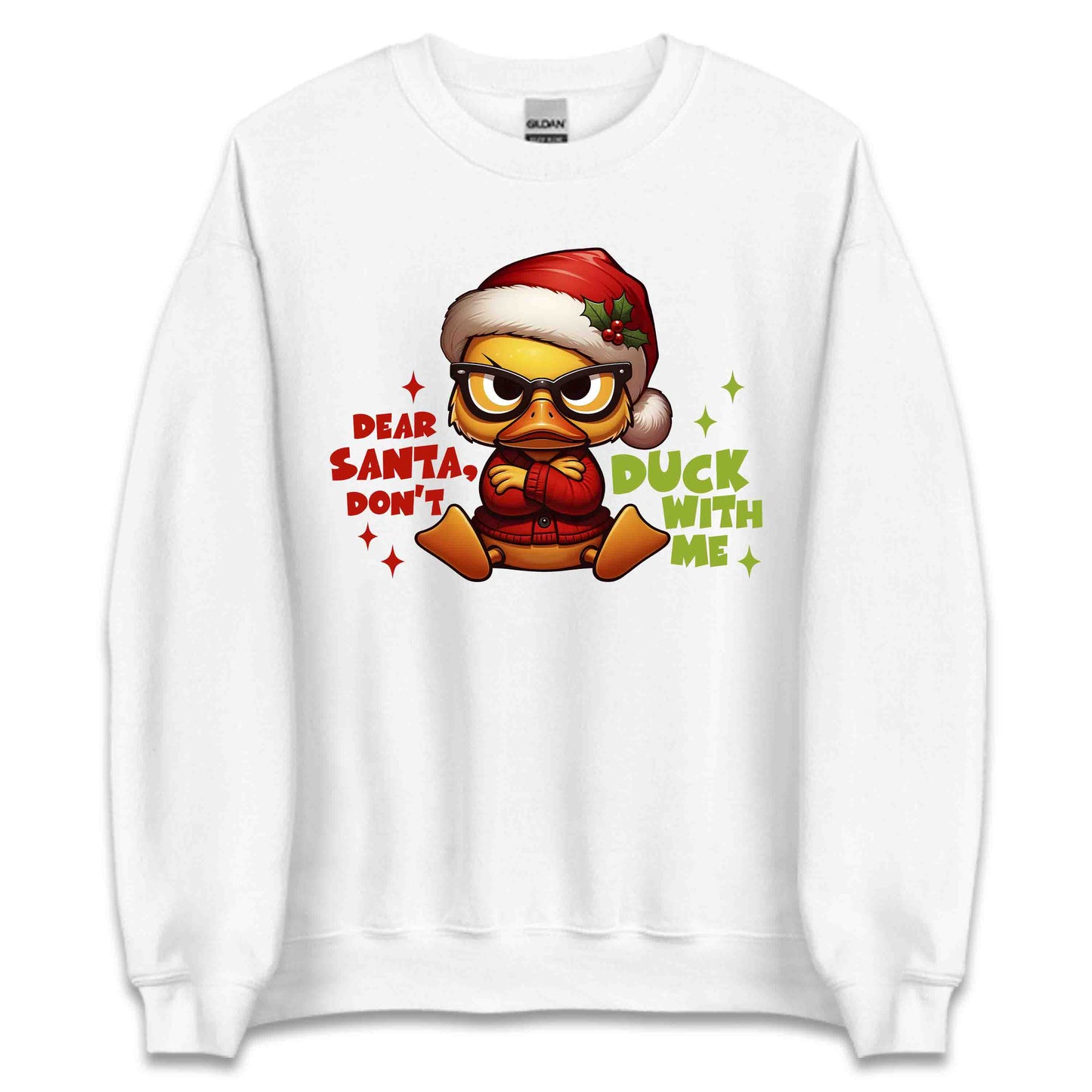 Dear Santa Don't Duck With Me Hilarious Christmas Sarcastic Xmas | PRODUCT CODE: DRSNOCKWMHL