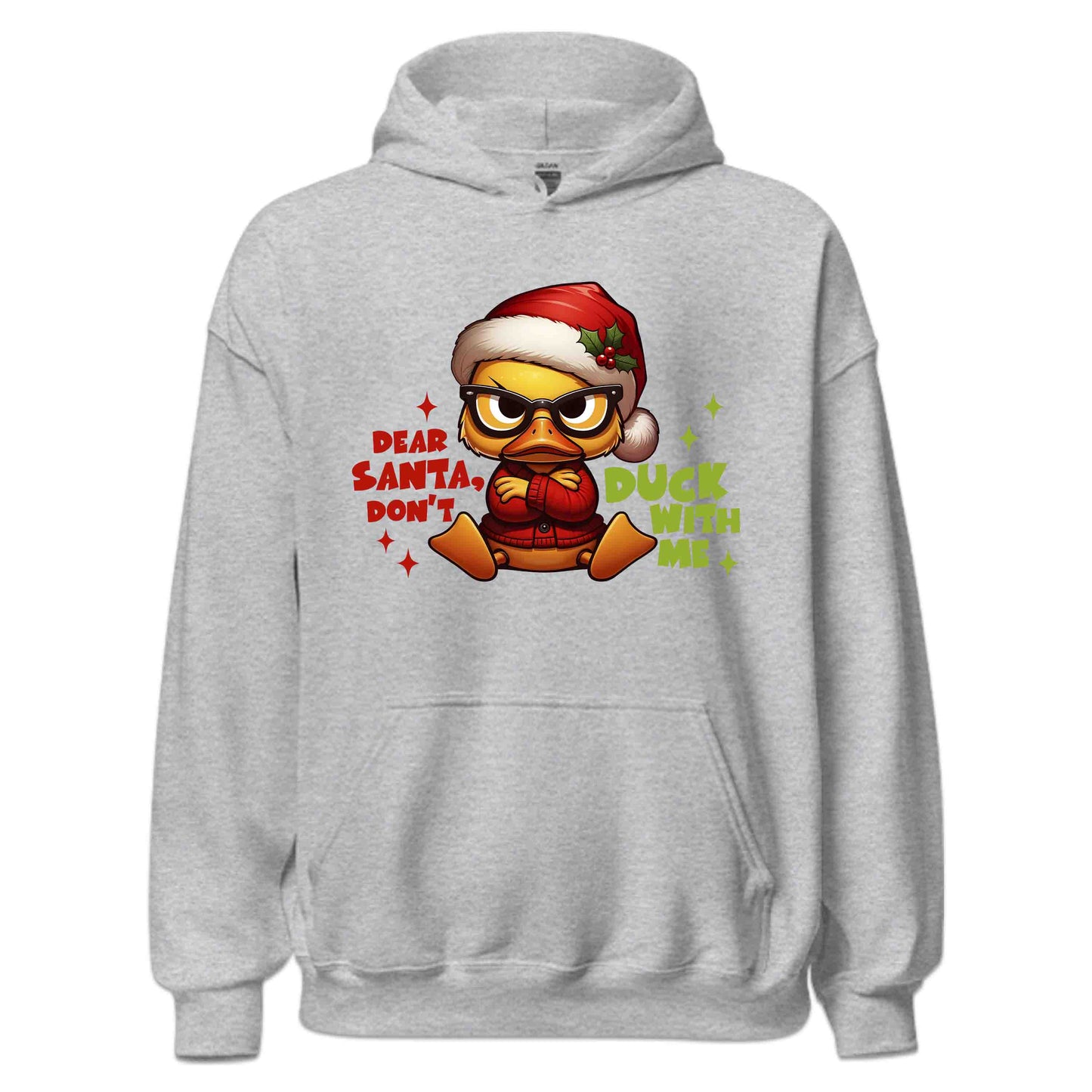 Dear Santa Don't Duck With Me Hilarious Christmas Sarcastic Xmas | PRODUCT CODE: DRSNOCKWMHL