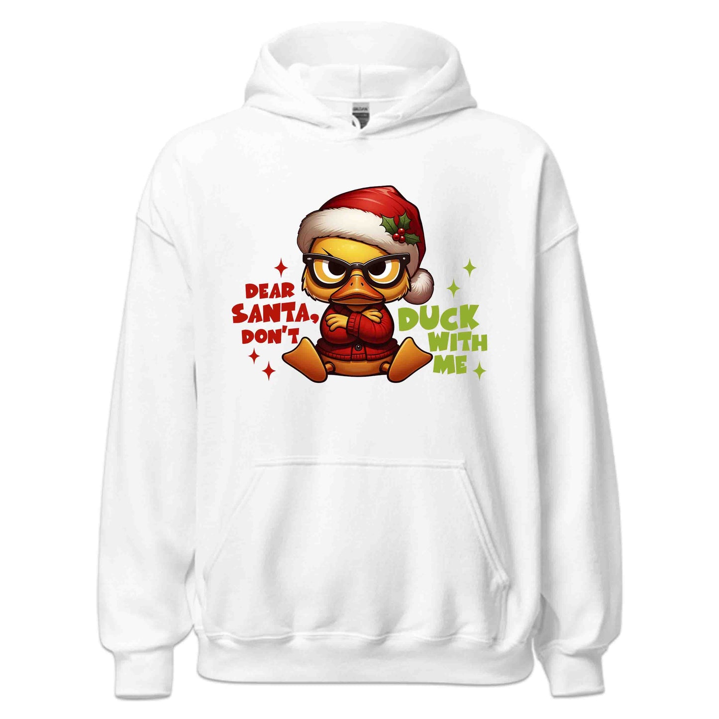 Dear Santa Don't Duck With Me Hilarious Christmas Sarcastic Xmas | PRODUCT CODE: DRSNOCKWMHL