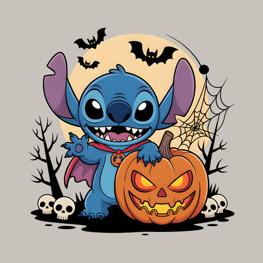 Disney Stitch Halloween T-Shirt, Vampire Costume Sweatshirt, Spooky Trick-or-Treat Hoodie | PRODUCT CODE: DSHJGWERA