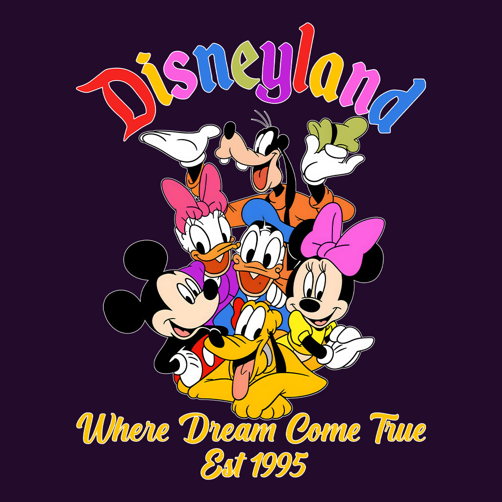 Disneyland 1995 T-Shirt | Mickey & Friends Jumper | Disney Cartoons Hoodie | PRODUCT CODE: DSNTMGNTFV