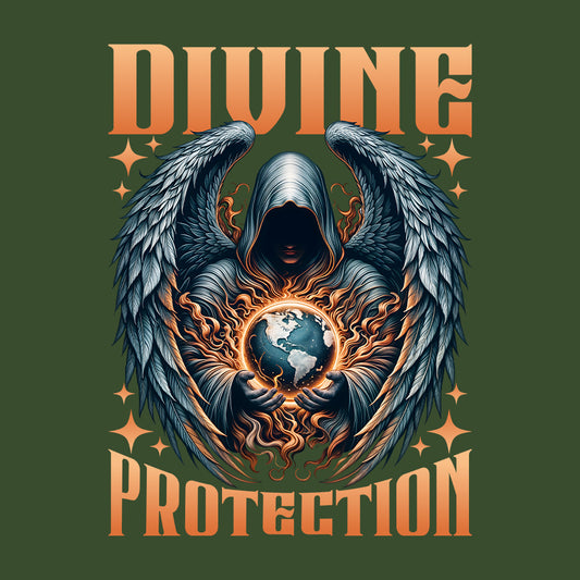 Divine Protection Guardian Angel with Glowing Earth | PRODUCT CODE: DVNPRTCNOGUA
