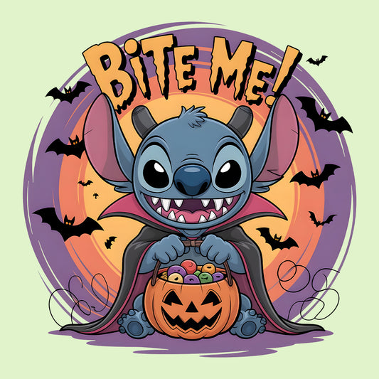 Disney Lilo & Stitch Vampire T-Shirt, Bite Me Halloween Sweatshirt, Horror Cartoon Hoodie | PRODUCT CODE: DVWEBRBITA