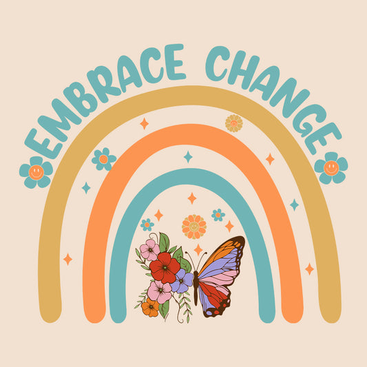 Embrace Change Groovy Butterfly Floral | PRODUCT CODE: EBMCHGRVB