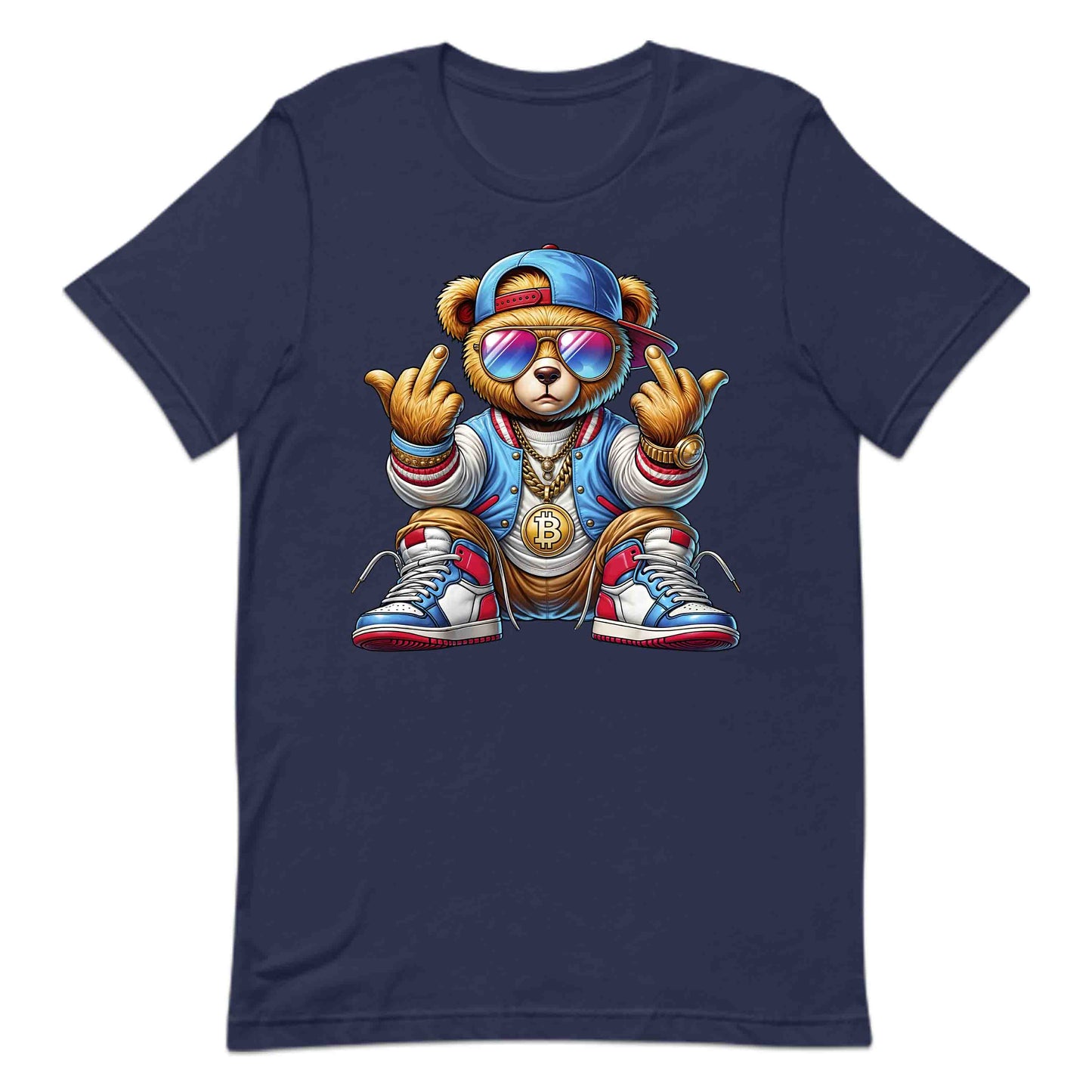 Edgy Teddy Bear Crypto Swag Hip-Hop Streetwear | PRODUCT CODE: EGHTYDBRACP