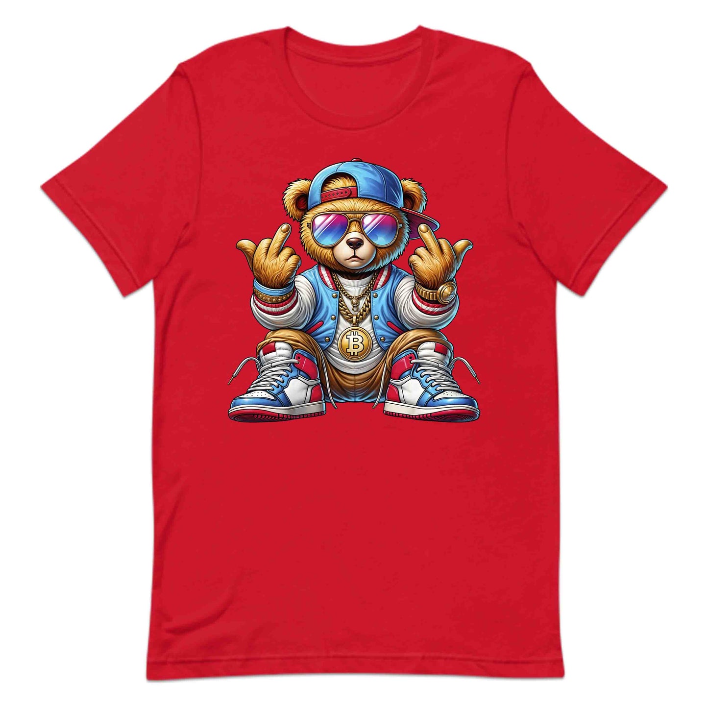 Edgy Teddy Bear Crypto Swag Hip-Hop Streetwear | PRODUCT CODE: EGHTYDBRACP