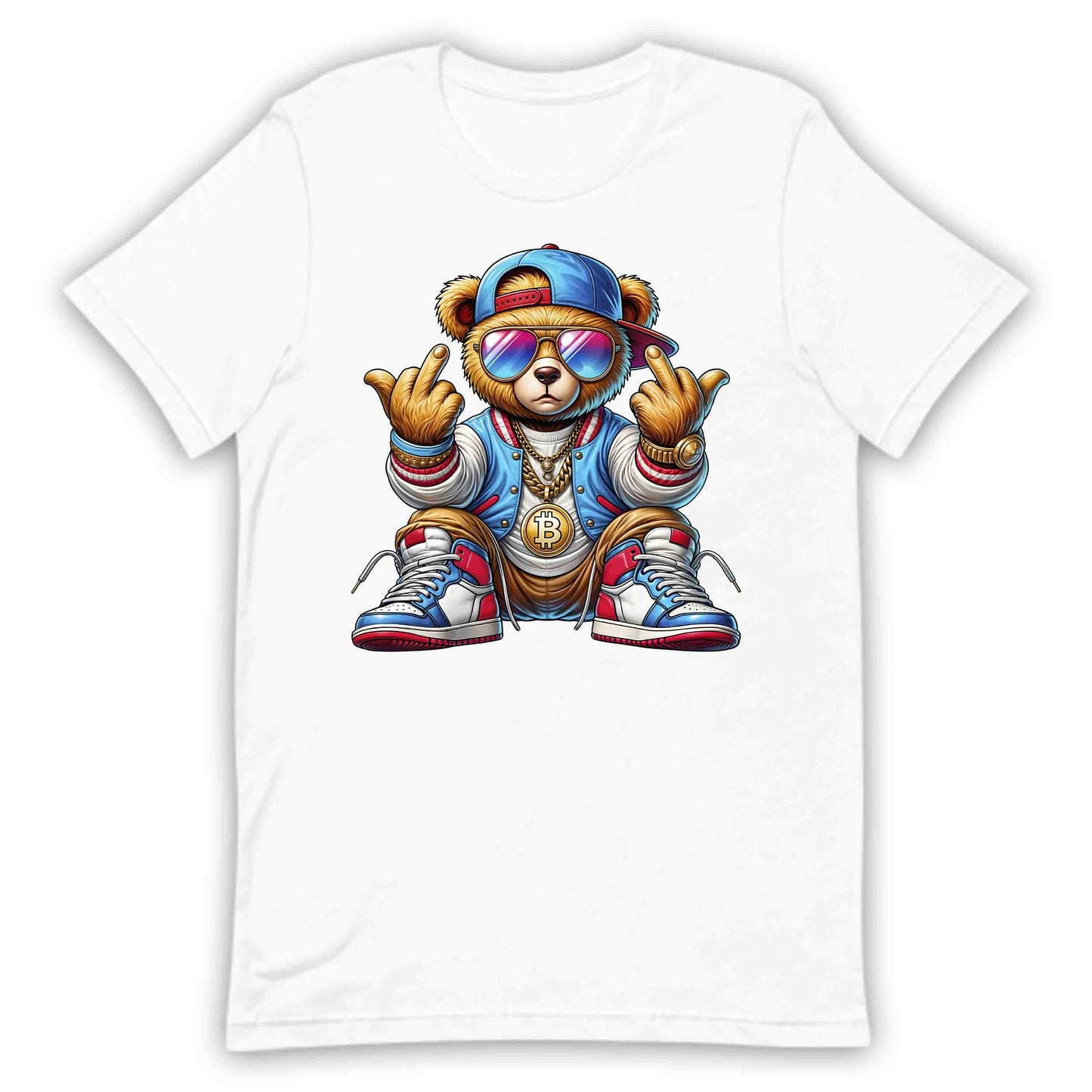 Edgy Teddy Bear Crypto Swag Hip-Hop Streetwear | PRODUCT CODE: EGHTYDBRACP
