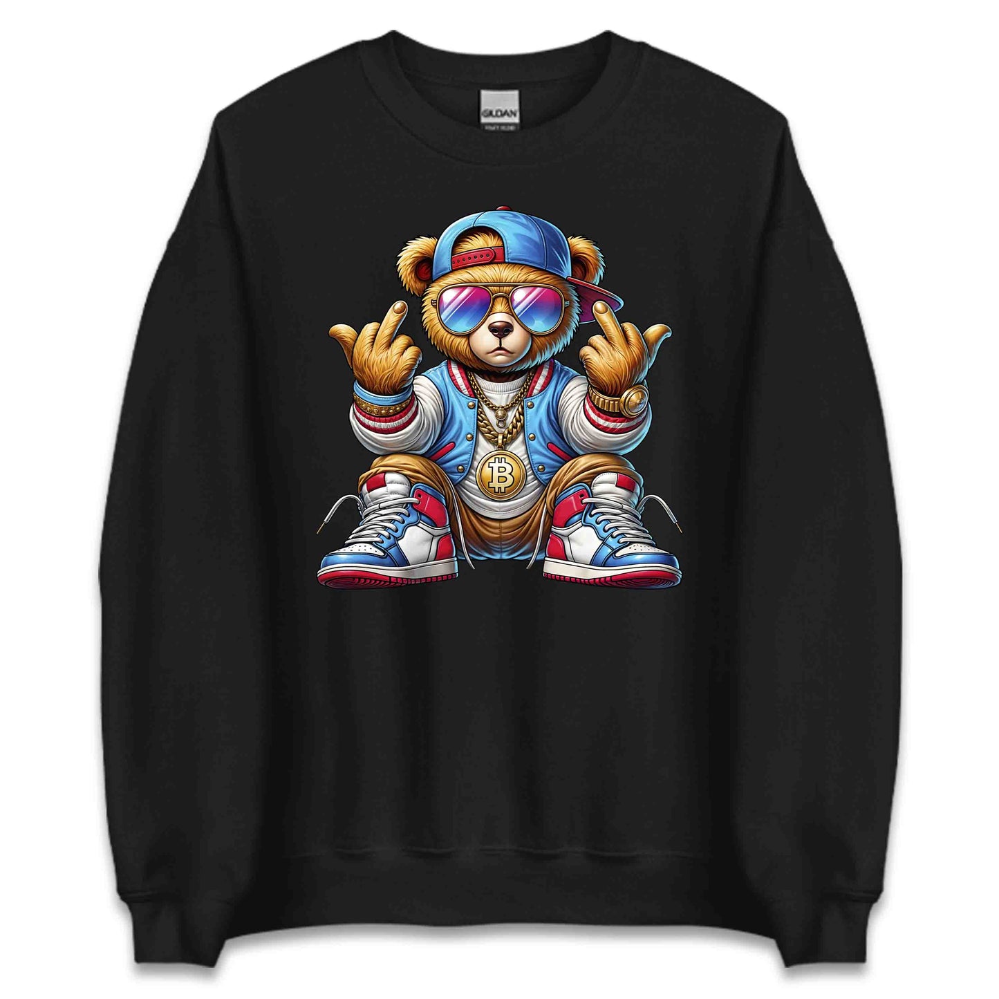 Edgy Teddy Bear Crypto Swag Hip-Hop Streetwear | PRODUCT CODE: EGHTYDBRACP