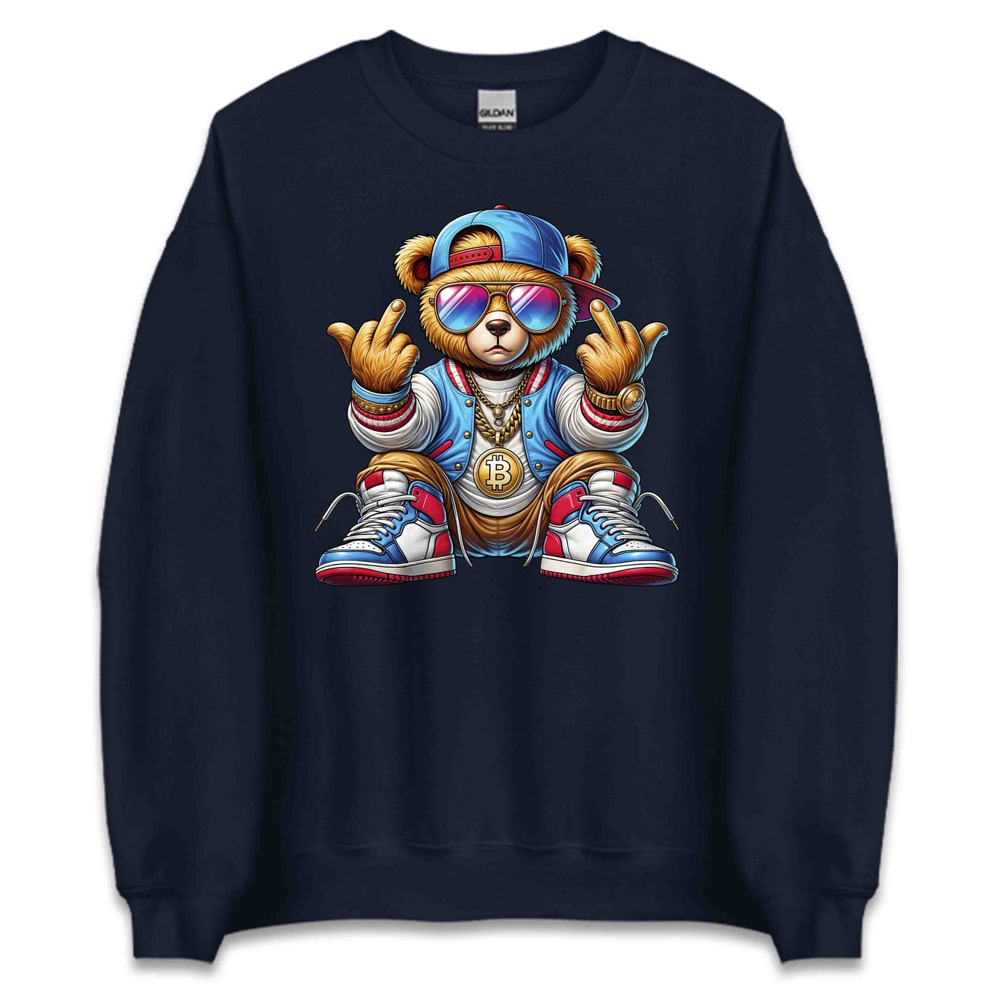 Edgy Teddy Bear Crypto Swag Hip-Hop Streetwear | PRODUCT CODE: EGHTYDBRACP