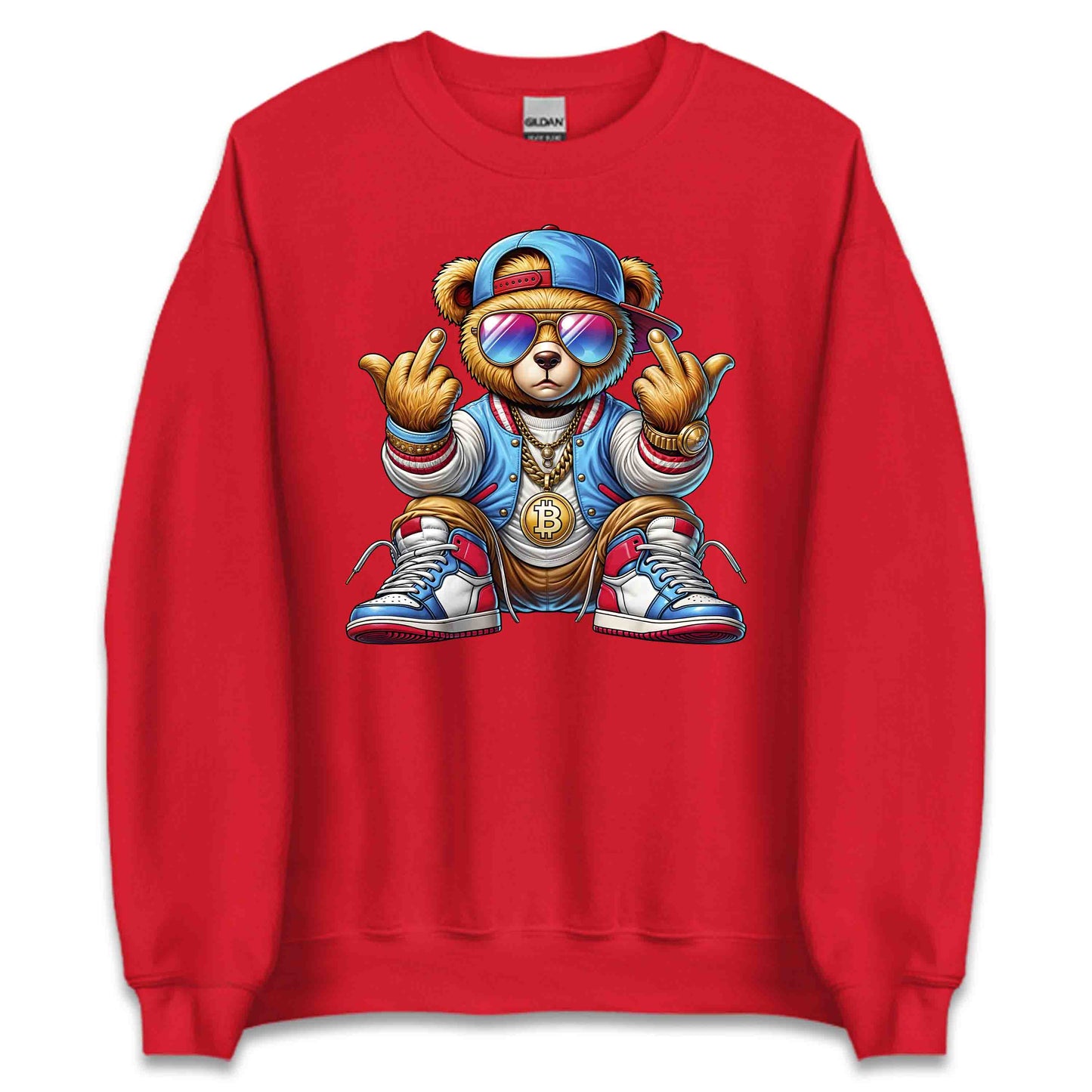 Edgy Teddy Bear Crypto Swag Hip-Hop Streetwear | PRODUCT CODE: EGHTYDBRACP