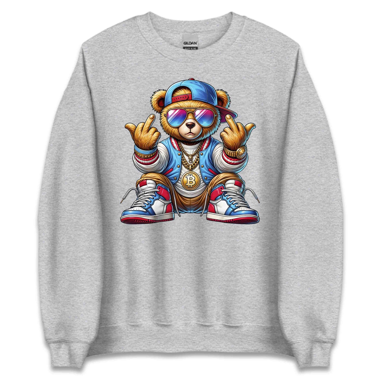Edgy Teddy Bear Crypto Swag Hip-Hop Streetwear | PRODUCT CODE: EGHTYDBRACP