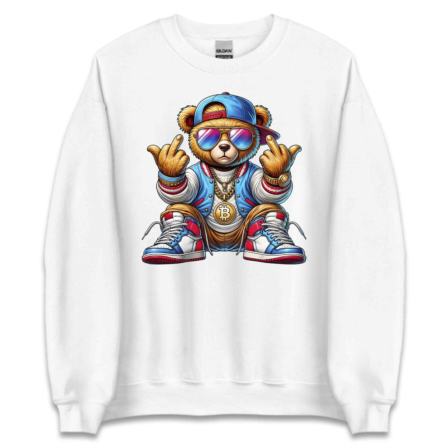 Edgy Teddy Bear Crypto Swag Hip-Hop Streetwear | PRODUCT CODE: EGHTYDBRACP