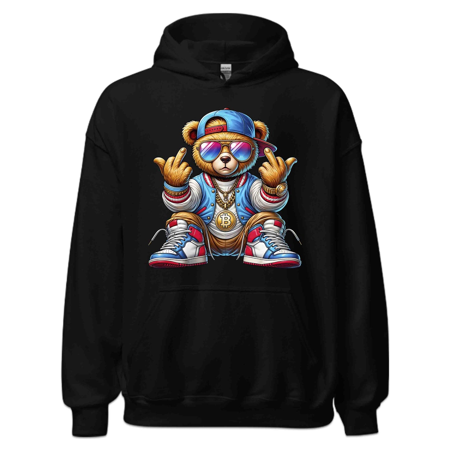 Edgy Teddy Bear Crypto Swag Hip-Hop Streetwear | PRODUCT CODE: EGHTYDBRACP