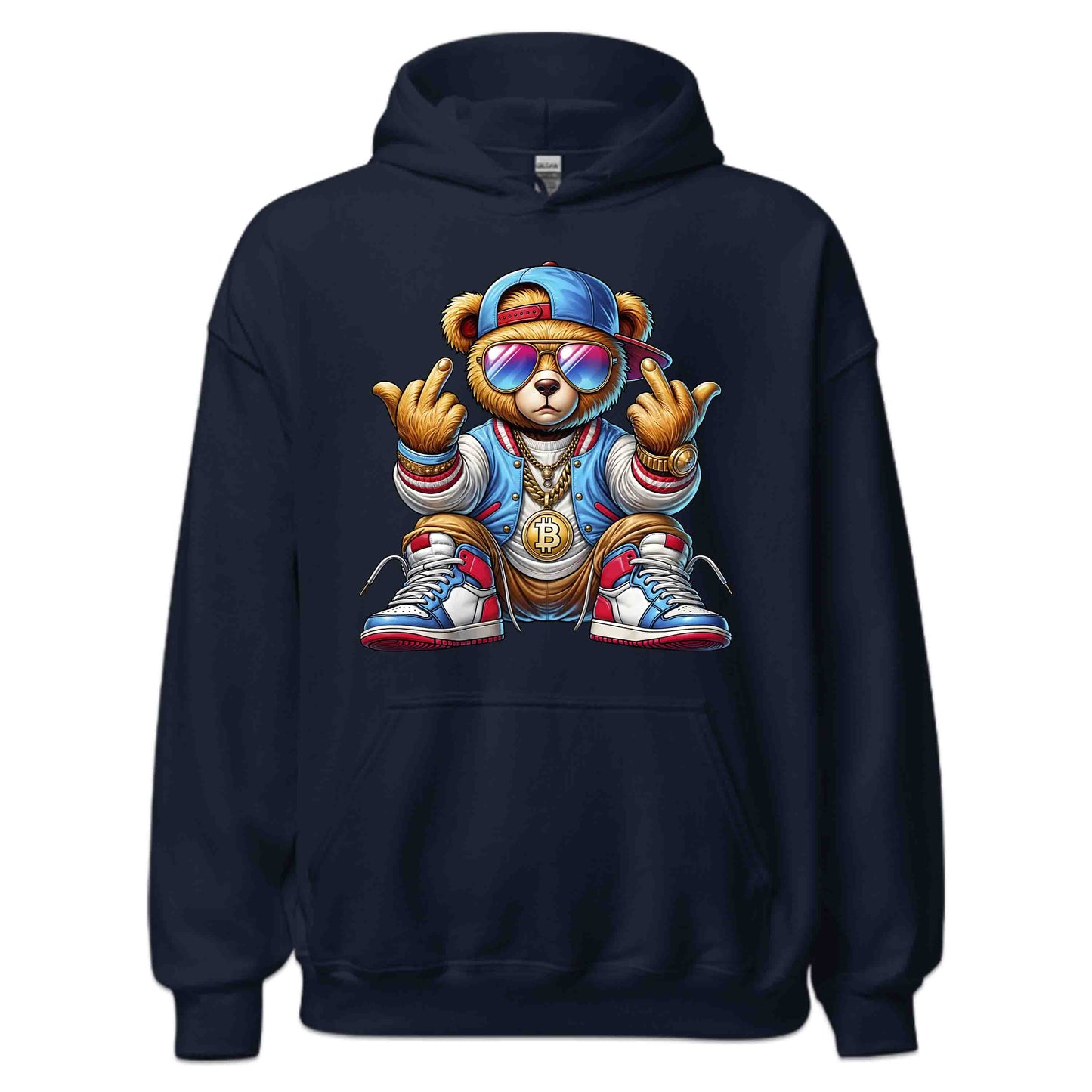 Edgy Teddy Bear Crypto Swag Hip-Hop Streetwear | PRODUCT CODE: EGHTYDBRACP