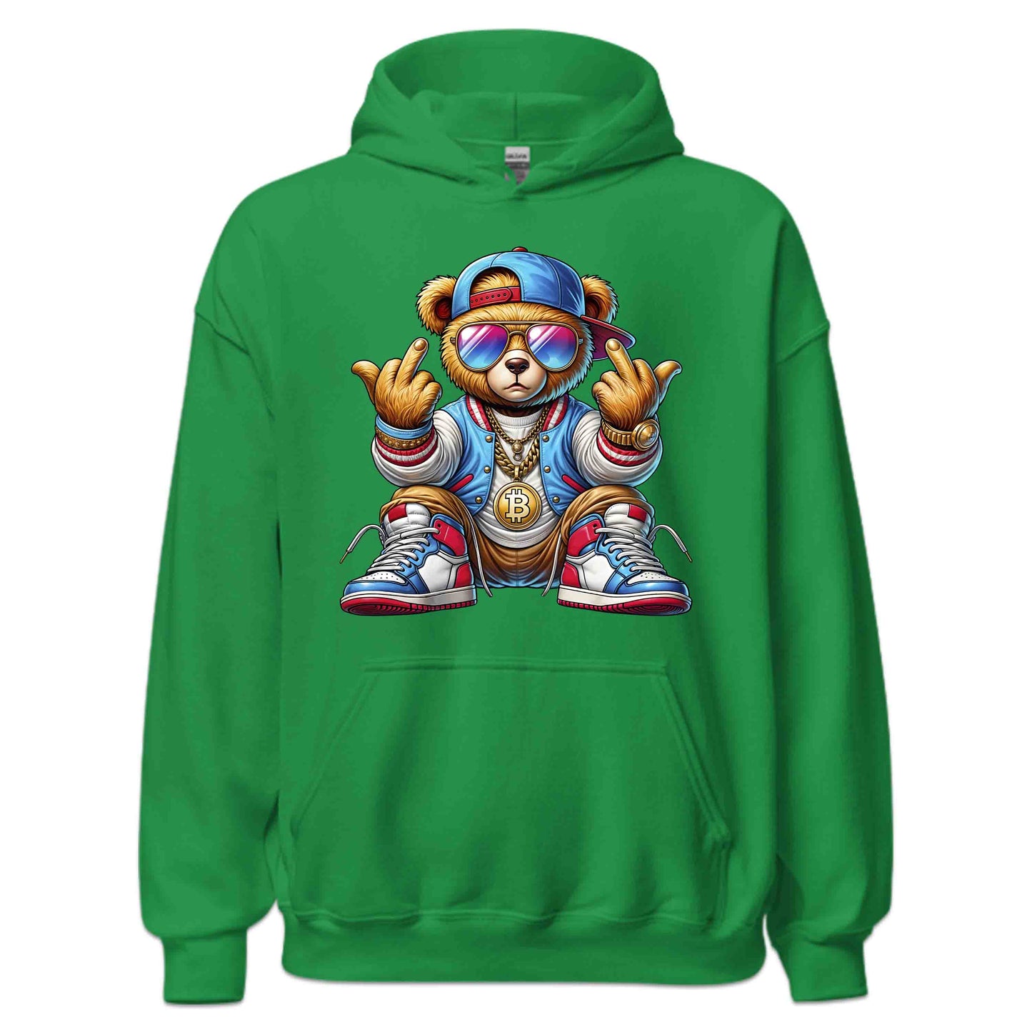 Edgy Teddy Bear Crypto Swag Hip-Hop Streetwear | PRODUCT CODE: EGHTYDBRACP