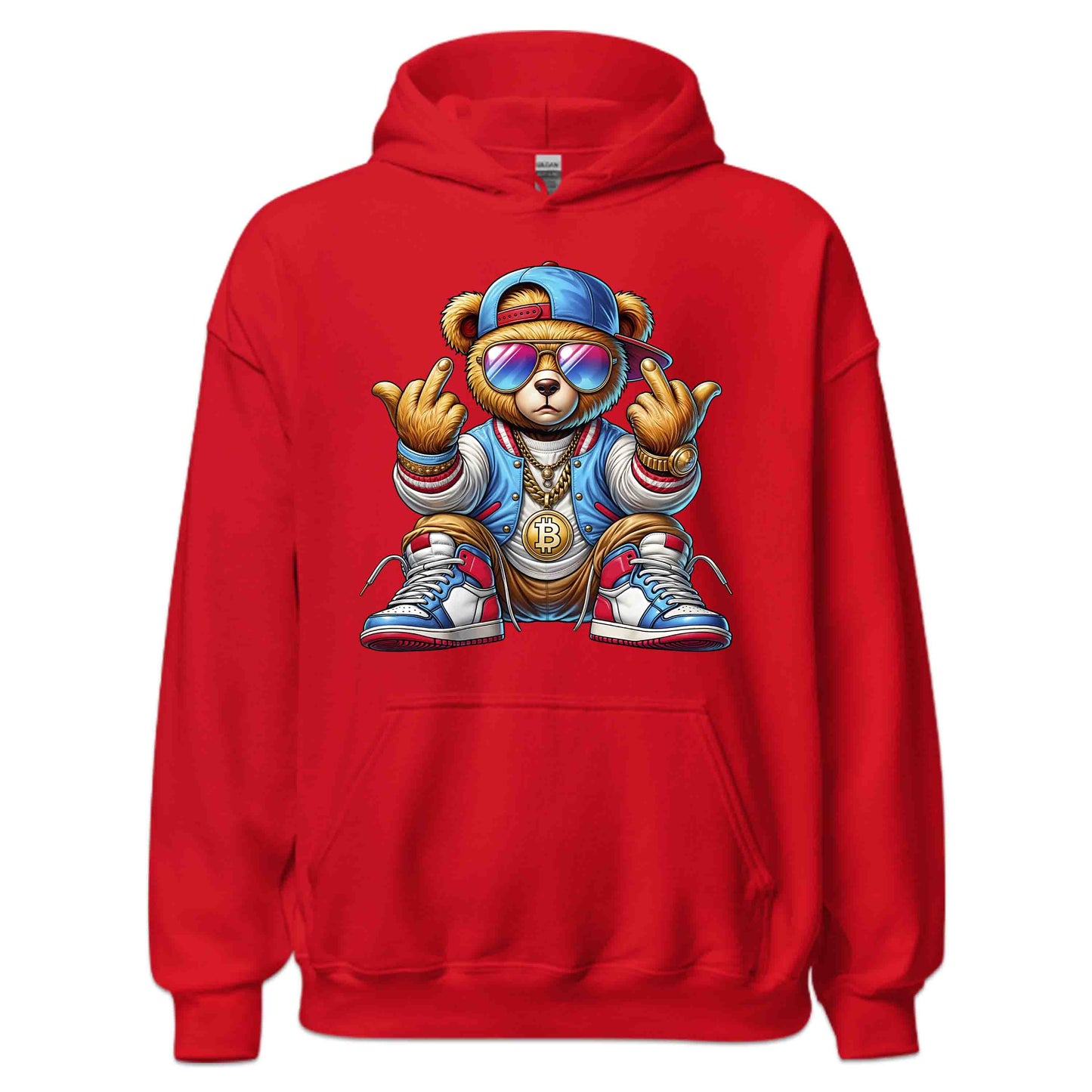 Edgy Teddy Bear Crypto Swag Hip-Hop Streetwear | PRODUCT CODE: EGHTYDBRACP