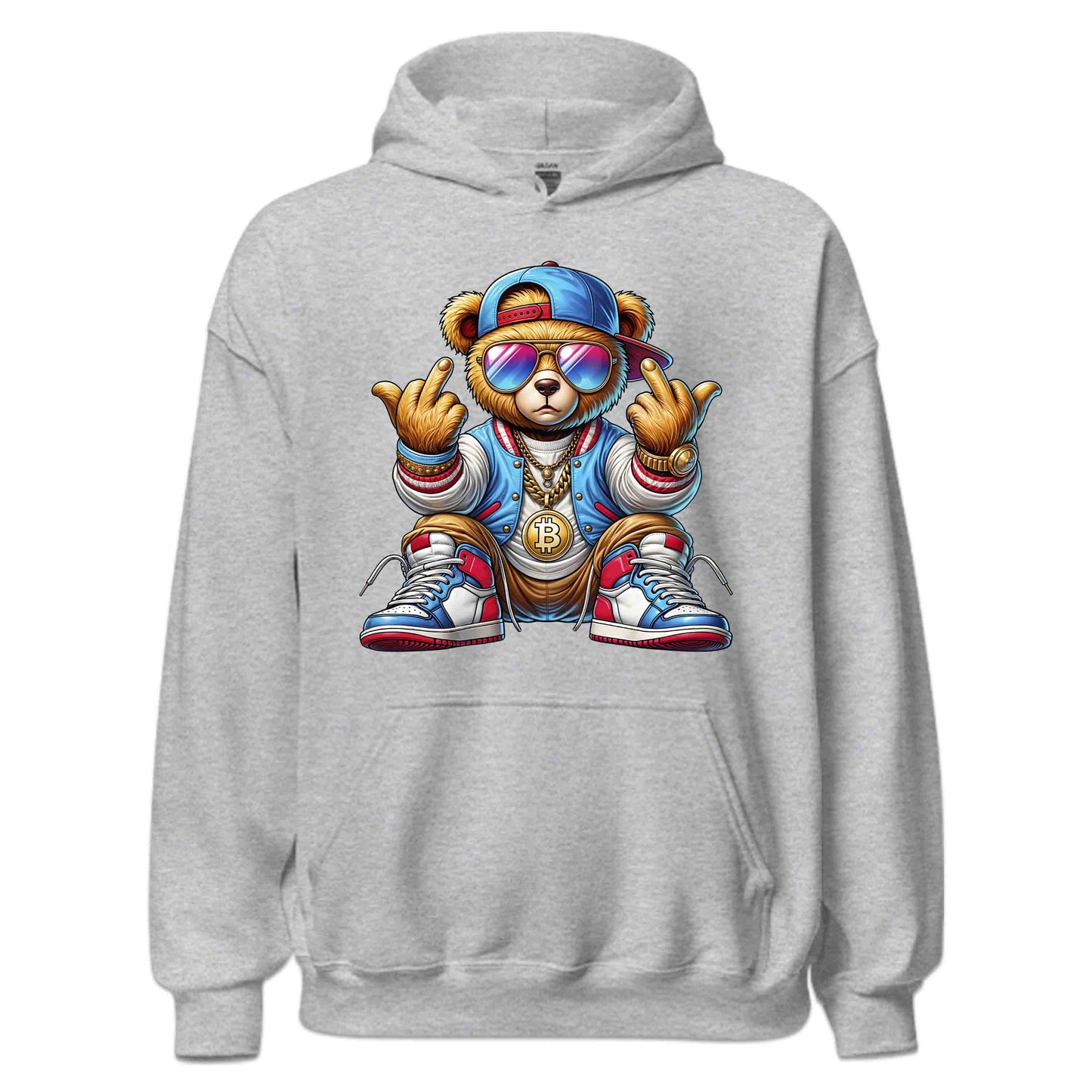 Edgy Teddy Bear Crypto Swag Hip-Hop Streetwear | PRODUCT CODE: EGHTYDBRACP