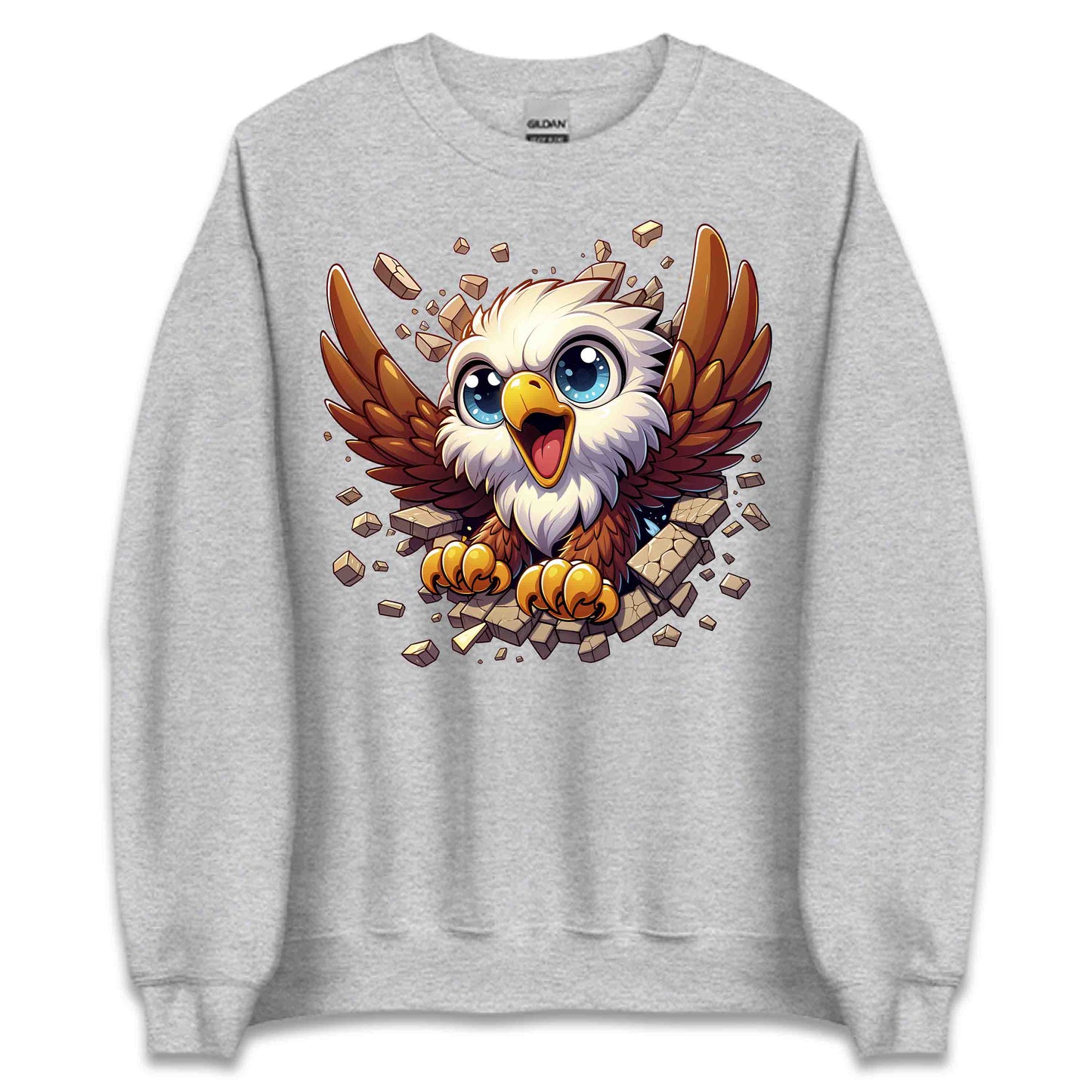 Eagle Breaking Through Wall 3D Realistic Powerful Baby Eagle | PRODUCT CODE: EGLBRKNWLAPO