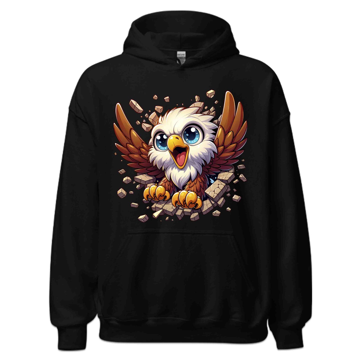 Eagle Breaking Through Wall 3D Realistic Powerful Baby Eagle | PRODUCT CODE: EGLBRKNWLAPO
