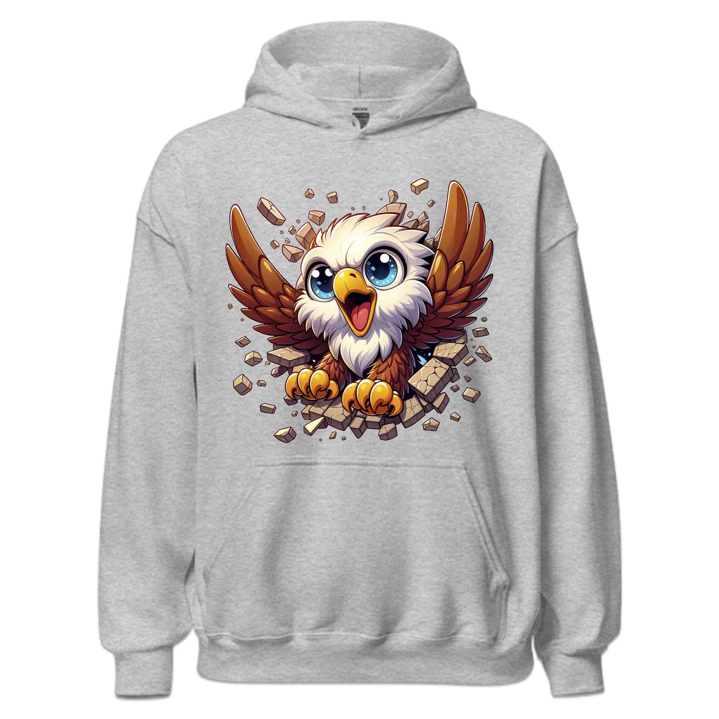 Eagle Breaking Through Wall 3D Realistic Powerful Baby Eagle | PRODUCT CODE: EGLBRKNWLAPO