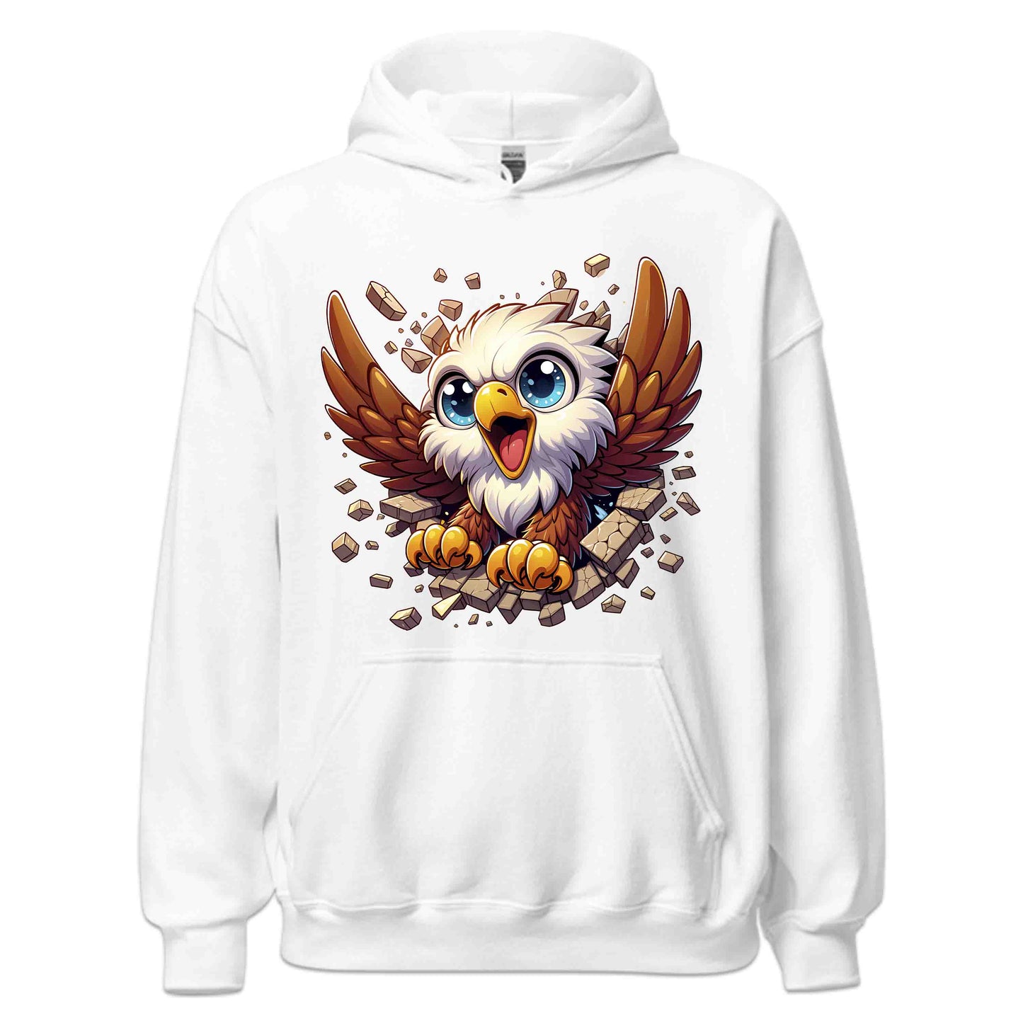 Eagle Breaking Through Wall 3D Realistic Powerful Baby Eagle | PRODUCT CODE: EGLBRKNWLAPO