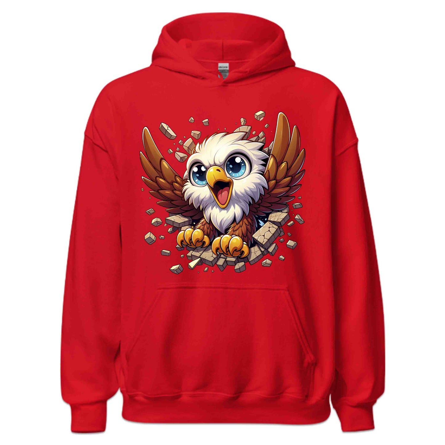 Eagle Breaking Through Wall 3D Realistic Powerful Baby Eagle | PRODUCT CODE: EGLBRKNWLAPO