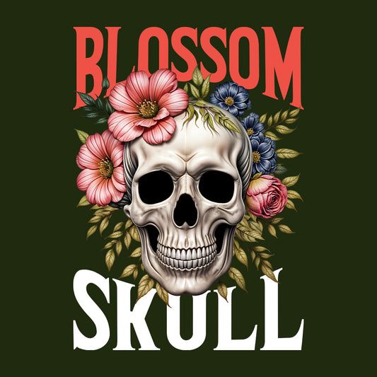 Elegant Skull & Floral Gothic Blossom Skull Edgy Romantic Styles | PRODUCT CODE: EGLNTSKLUFAO