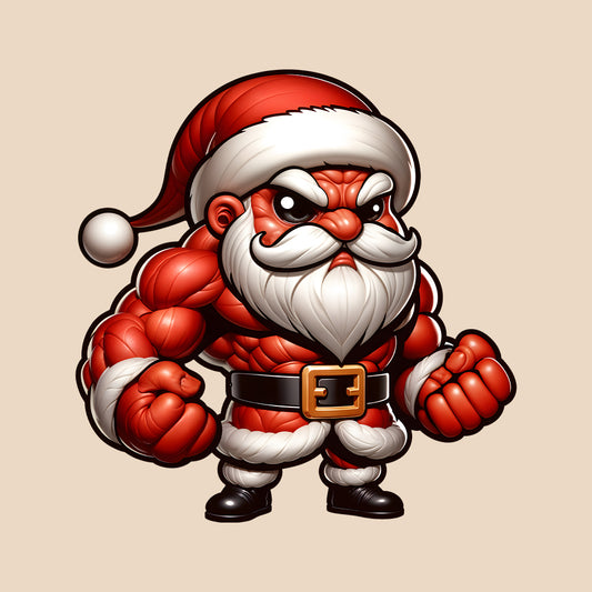 Epic Buff Santa Claus Christmas Gym Lovers Xmas | PRODUCT CODE: EPCBFSNTGMYC