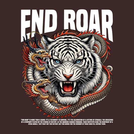 Epic White Tiger and Dragon Roaring Fierce Animal Lovers | PRODUCT CODE: EPCWHTEGRDAN
