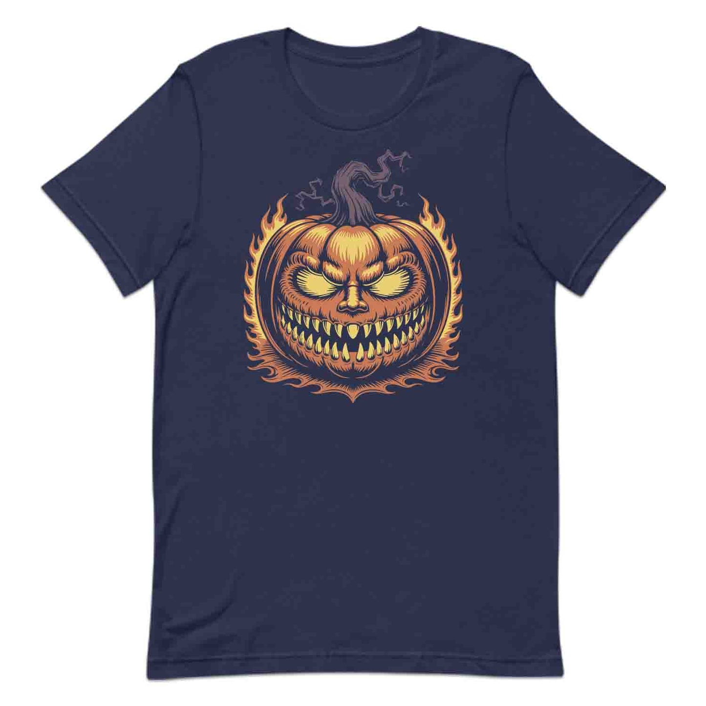 Evil Pumpkin Face T-Shirt, Creepy Jack-O’-Lantern Sweatshirt, Scary Horror Hoodie | PRODUCT CODE: EVLASHOHFV