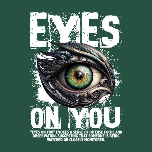 Eyes on You Abstract Symbolic Observation Fan Stylized Artistic Eye | PRODUCT CODE: EYNOABRSBLCV