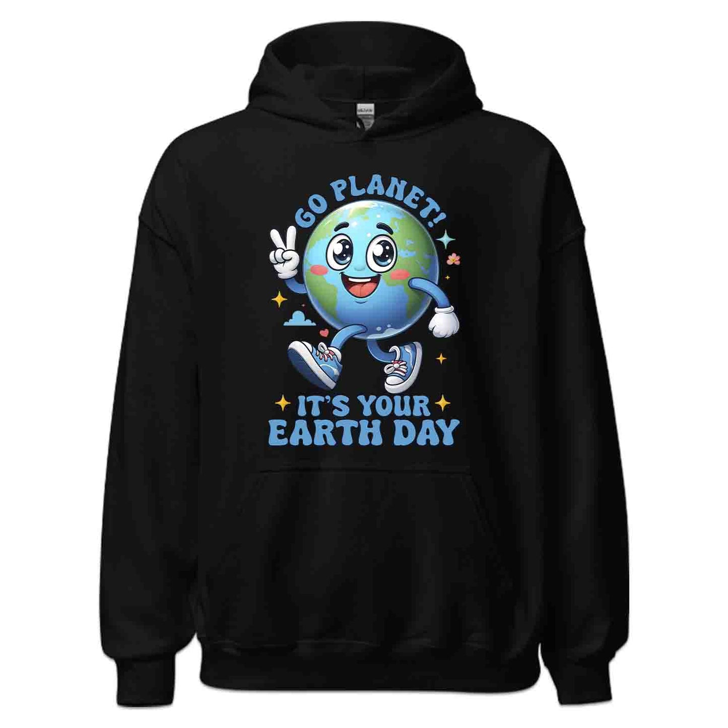 Earth Day T-Shirt, Sweatshirt, Hoodie – Cute Smiling Planet Eco-Friendly Gift | PRODUCT CODE: EYRTGDMBEA
