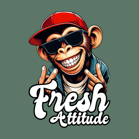 Fresh Attitude Monkey Hip Hop Lovers | PRODUCT CODE: FATDHPLVEMQP
