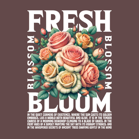 Fresh Bloom Vibrant Floral Nature-Inspired Rose | PRODUCT CODE: FHSRBOLMVBNG