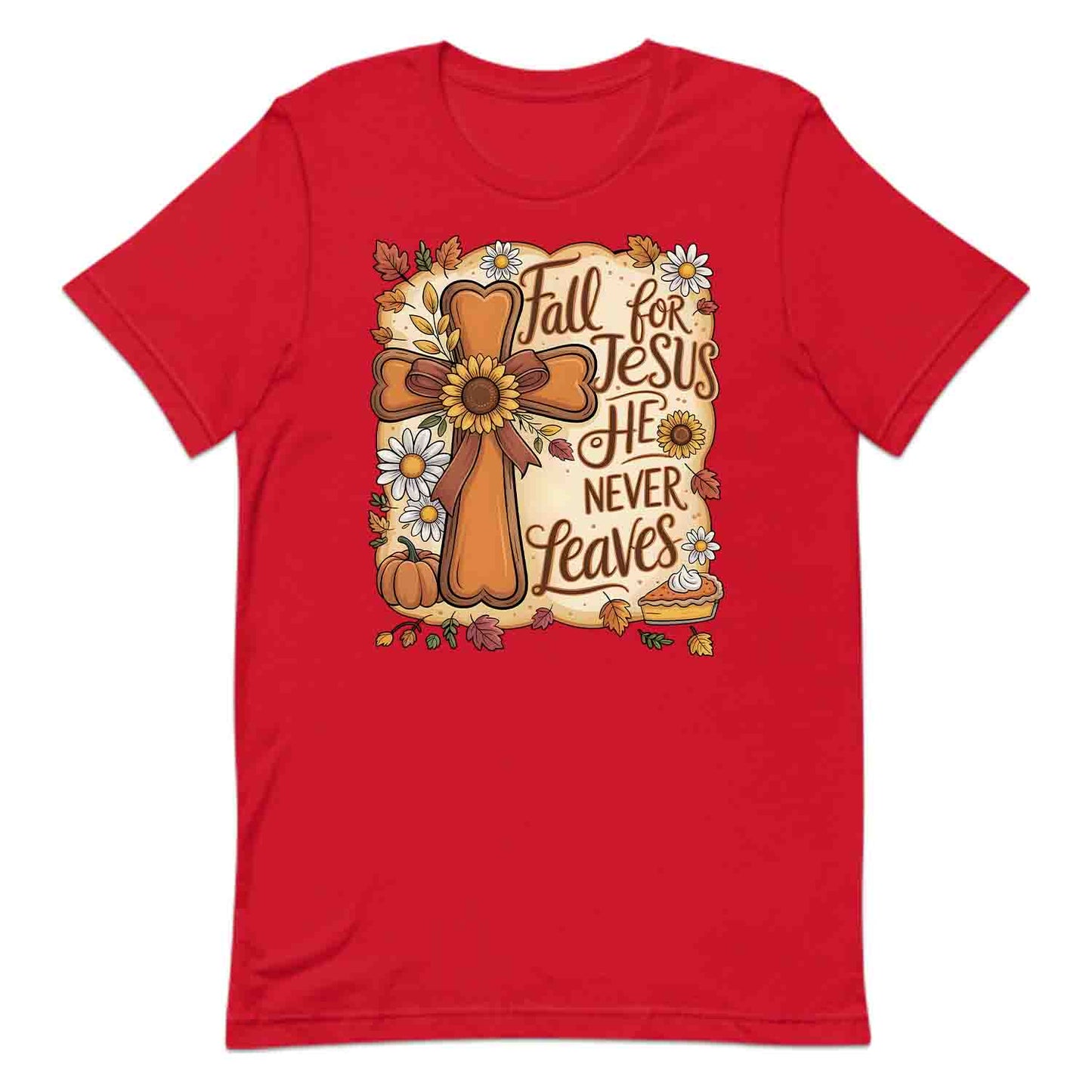Fall for Jesus T-Shirt, Autumn Faith Sweatshirt, Pumpkin Pie Hoodie | PRODUCT CODE: FJMQWEBINV