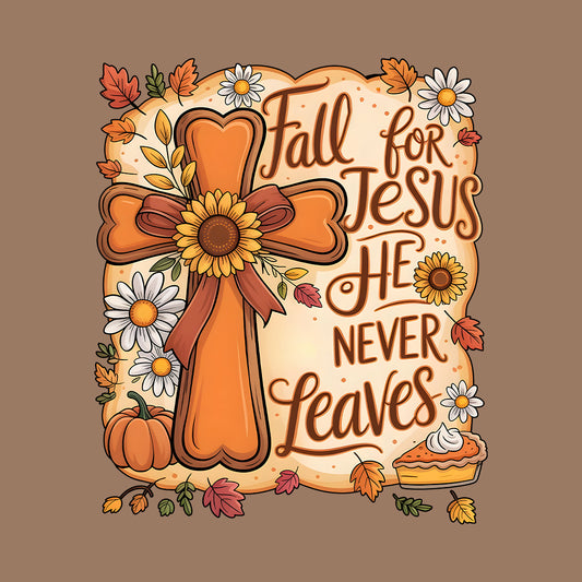Fall for Jesus T-Shirt, Autumn Faith Sweatshirt, Pumpkin Pie Hoodie | PRODUCT CODE: FJMQWEBINV