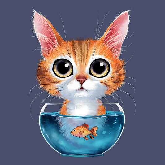 Fluffy Kitten Fishbowl | PRODUCT CODE: FLFYKTNBS