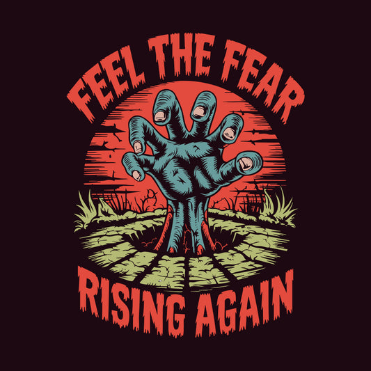 Feel the Fear T-Shirt, Spooky Graveyard Sweatshirt, Creepy Undead Hoodie | PRODUCT CODE: FLKWERIUCZ