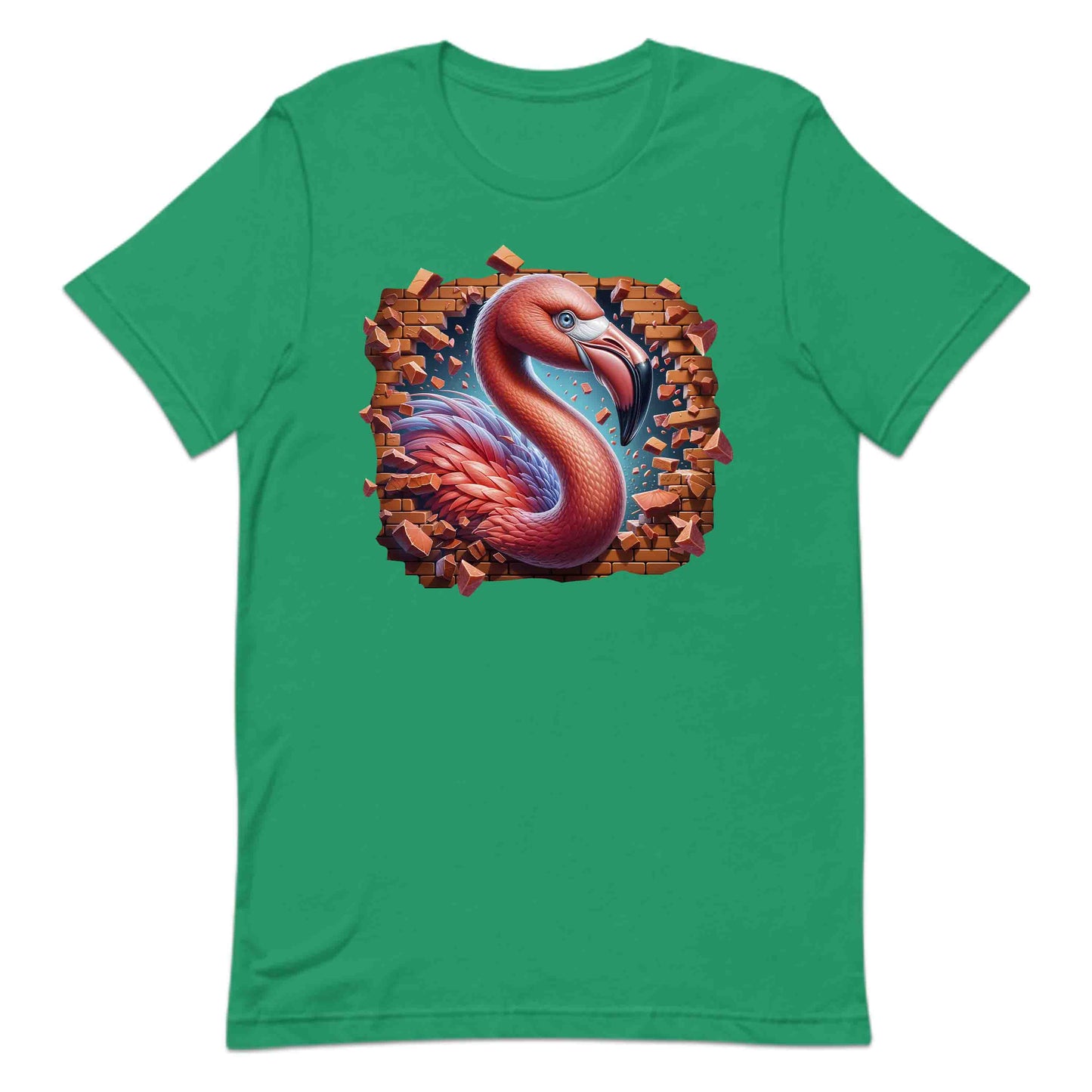 Flamingo Breaking Through Wall 3D Realistic Flamingo | PRODUCT CODE: FLMNBRKTHWLO