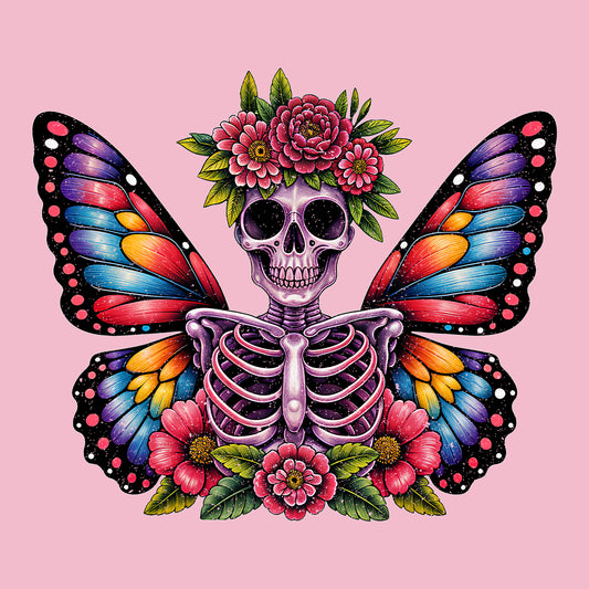 Floral Butterfly Skeleton Boho | PRODUCT CODE: FLRSKLTBU