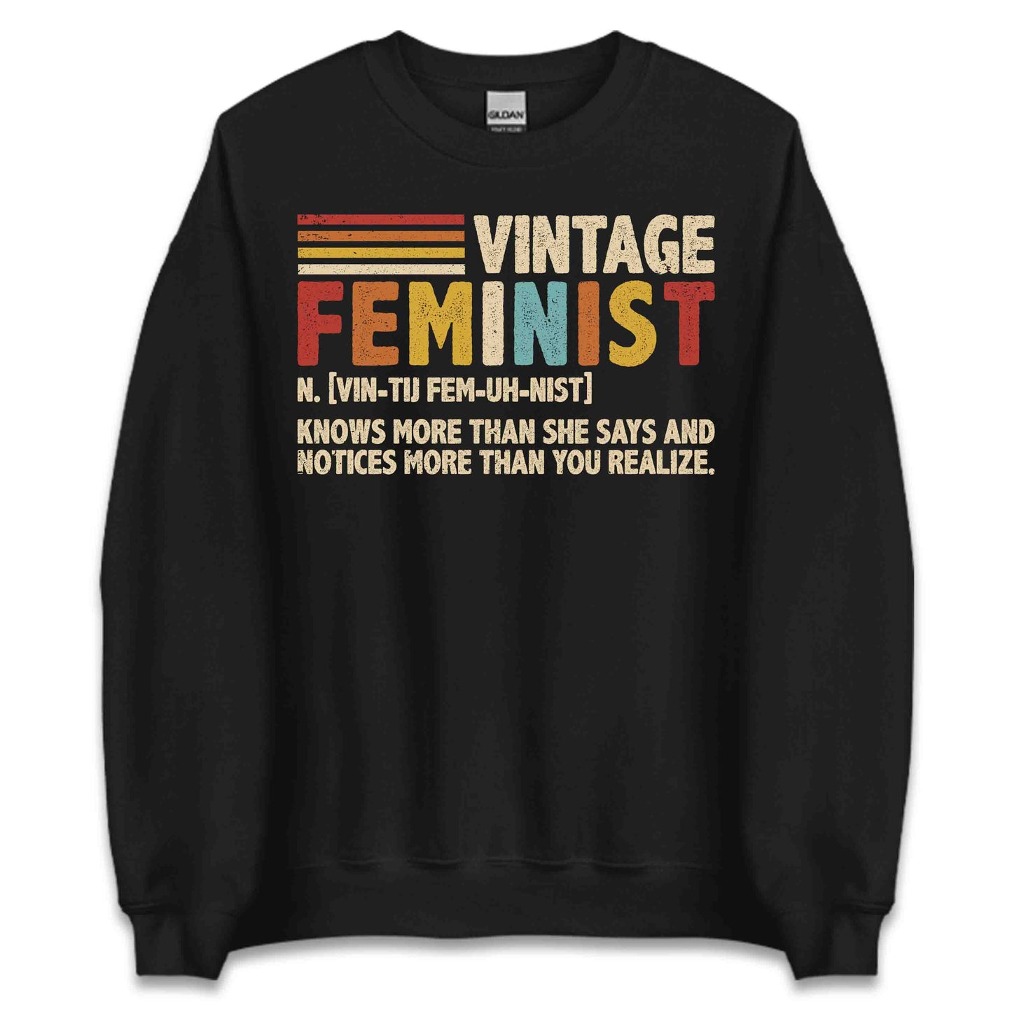 Feminist Definition Retro Women’s Rights Empowering Equality Social Justice | PRODUCT CODE: FMNSTBWQGSD