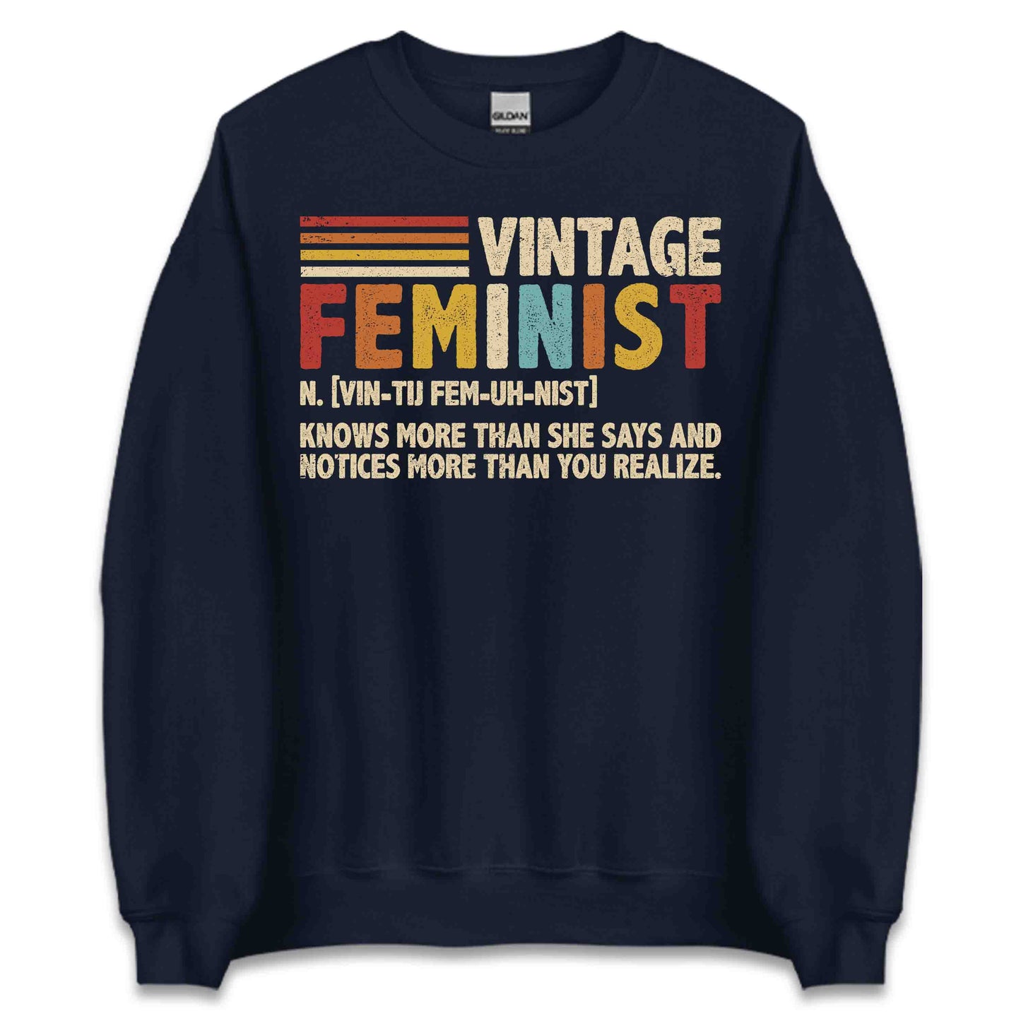 Feminist Definition Retro Women’s Rights Empowering Equality Social Justice | PRODUCT CODE: FMNSTBWQGSD