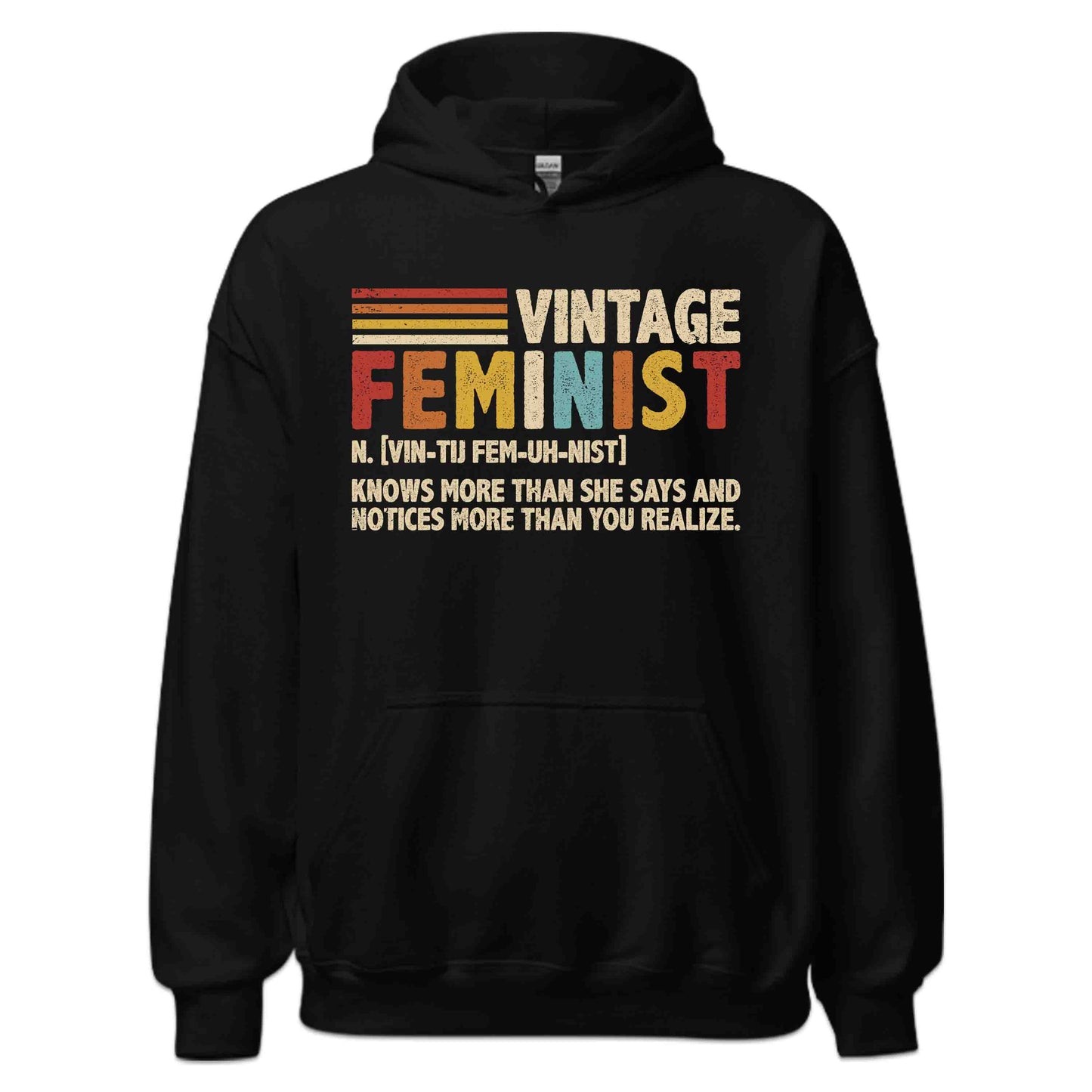 Feminist Definition Retro Women’s Rights Empowering Equality Social Justice | PRODUCT CODE: FMNSTBWQGSD