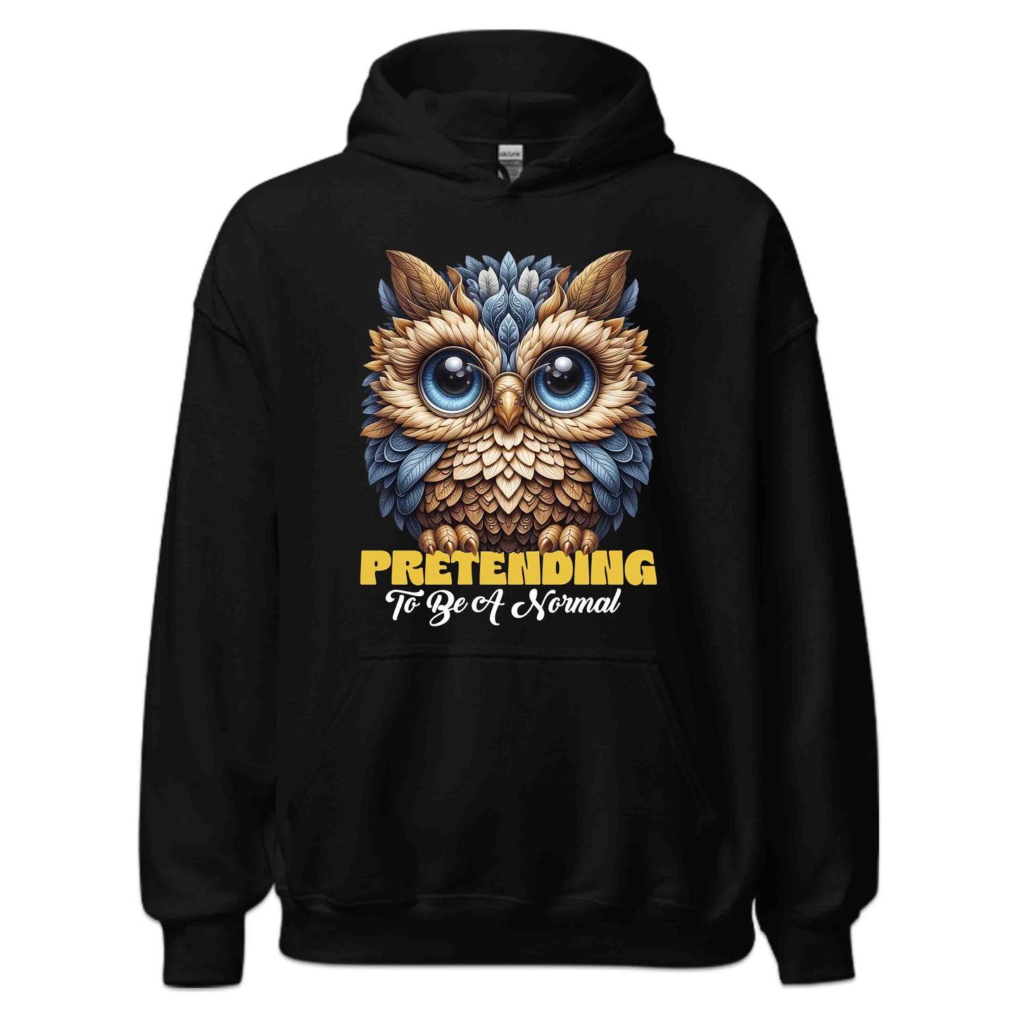 Funny Owl Lover Pretending to Be Normal Hilarious Owl Quote Whimsical Woodland | PRODUCT CODE: FNYWLOLVRPTD