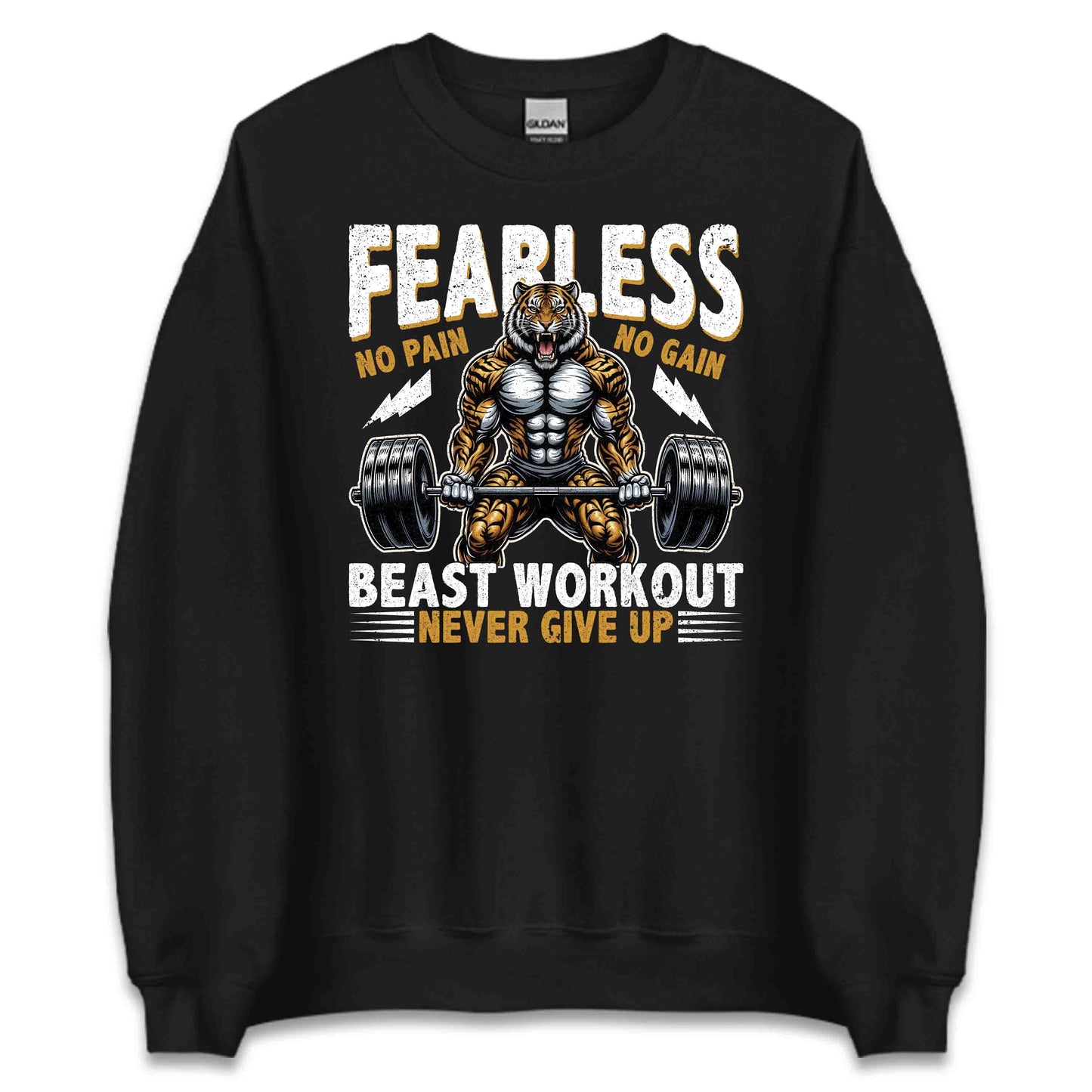 Fearless Tiger Gym Beast Workout No Pain No Gain | PRODUCT CODE: FRLSETGRMYWK