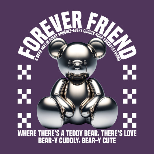 Forever Friend Teddy Bear Snuggle Enthusiasts Shiny Metallic Teddy Bear | PRODUCT CODE: FRVNDSYDBRAN