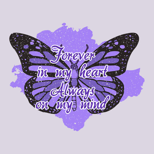 Forever In My Heart Always On My Mind Alzheimer Awareness | PRODUCT CODE: FRVNMYHRT